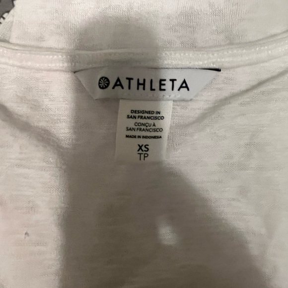 Athleta white cross cross xs shirt - Picture 2 of 4